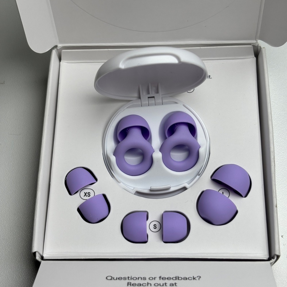 Loop Quiet 2 Earplugs Violet Noise Reduction Hearing Protection New Open Box